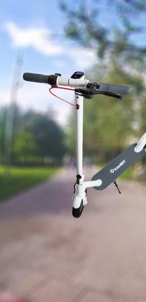 Юркий электросамокат на 10" литых колёсах