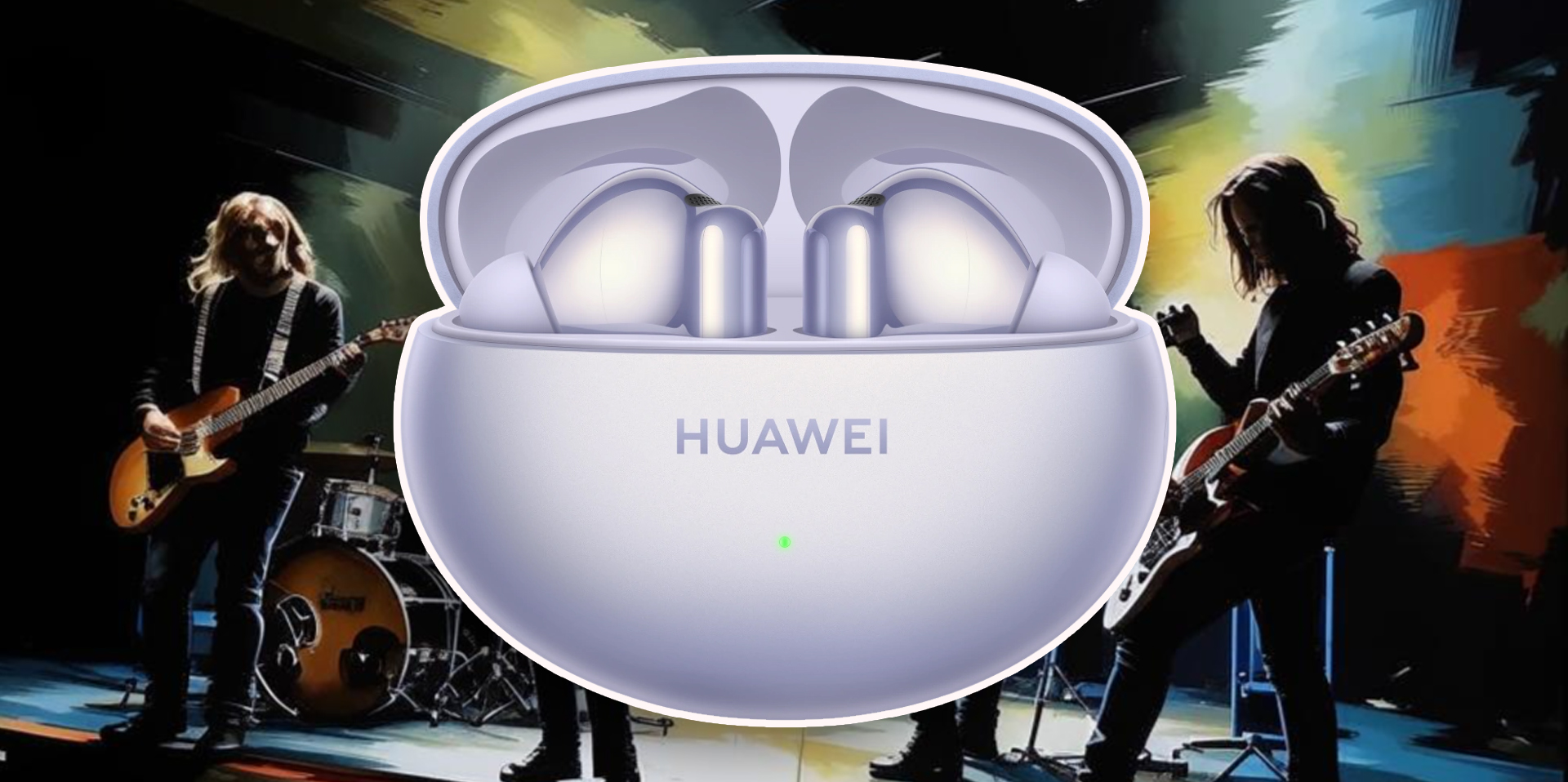 HUAWEI FreeBuds 6i: фиолетовый звук