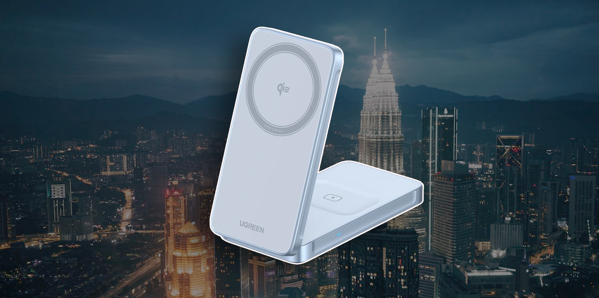 UGREEN MagFlow W756: 2-в-1 для Apple