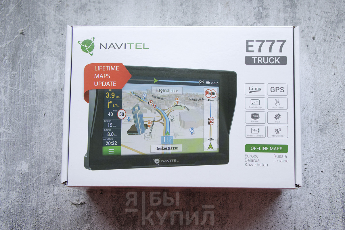 NAVITEL E777 TRUCK: большегрузная навигация